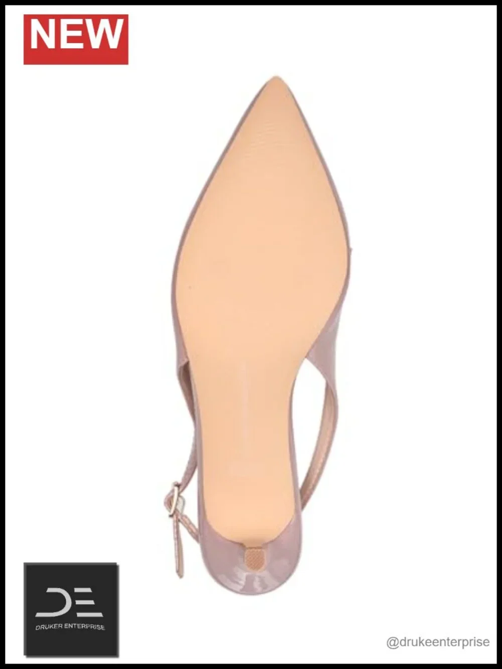 Slingback Pointed Toe Heels Women's Dress Shoes Adjustable Strap